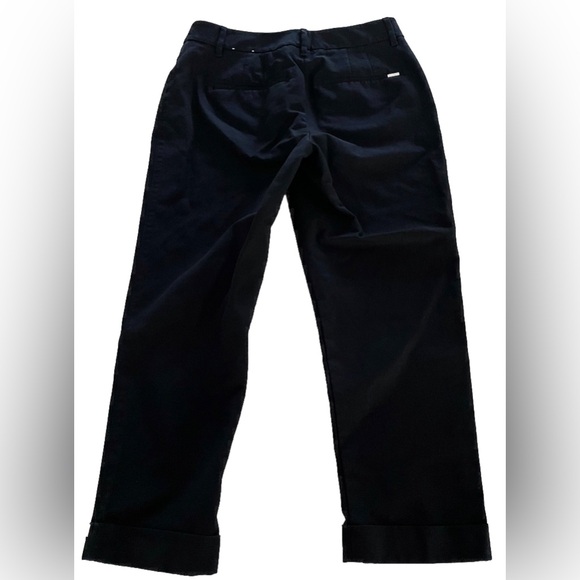 White House Black Market The Slim Crop Pants Black Size 2 Stretch Workwear - Picture 9 of 13